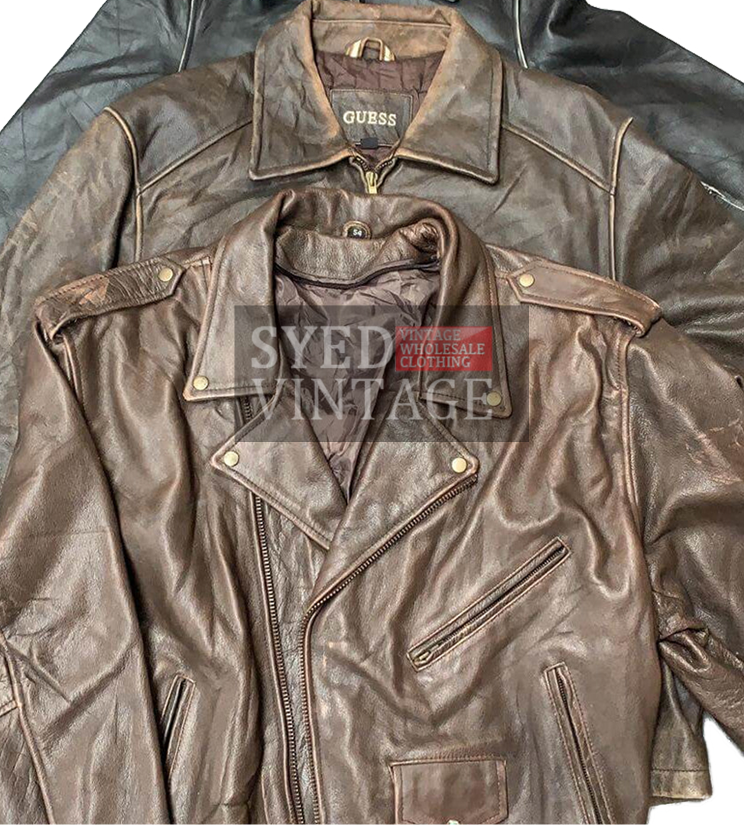 80s 90s Leather Jackets Mix